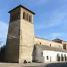 Torre de ladrillo de la iglesia de San Martín de Tours en San Martín de Valderaduey